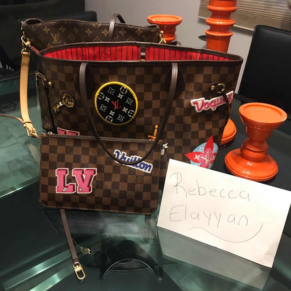 Louis Vuitton patches neverfull 2018